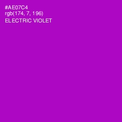 #AE07C4 - Electric Violet Color Image