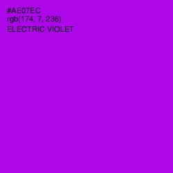 #AE07EC - Electric Violet Color Image