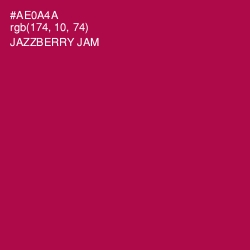#AE0A4A - Jazzberry Jam Color Image