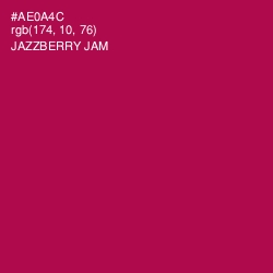 #AE0A4C - Jazzberry Jam Color Image