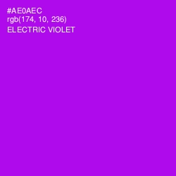 #AE0AEC - Electric Violet Color Image