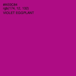#AE0C84 - Violet Eggplant Color Image