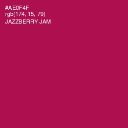 #AE0F4F - Jazzberry Jam Color Image