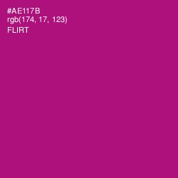 #AE117B - Flirt Color Image