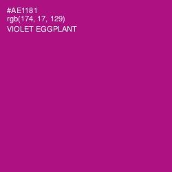 #AE1181 - Violet Eggplant Color Image