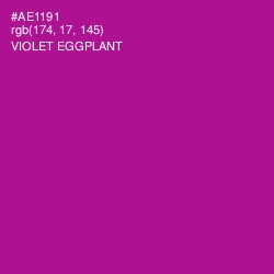 #AE1191 - Violet Eggplant Color Image