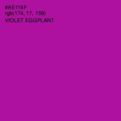 #AE119F - Violet Eggplant Color Image