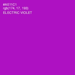 #AE11C1 - Electric Violet Color Image