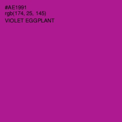 #AE1991 - Violet Eggplant Color Image