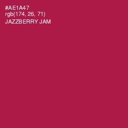 #AE1A47 - Jazzberry Jam Color Image