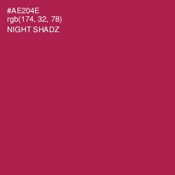 #AE204E - Night Shadz Color Image