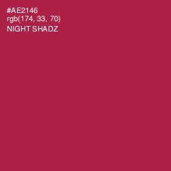 #AE2146 - Night Shadz Color Image