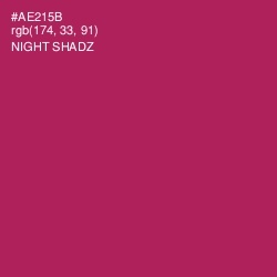 #AE215B - Night Shadz Color Image