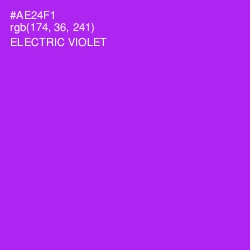 #AE24F1 - Electric Violet Color Image