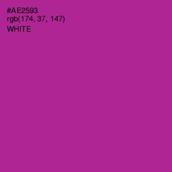 #AE2593 - Medium Red Violet Color Image