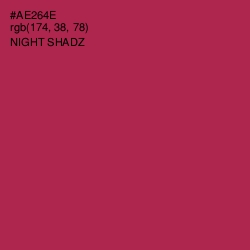 #AE264E - Night Shadz Color Image