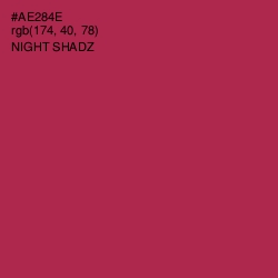 #AE284E - Night Shadz Color Image