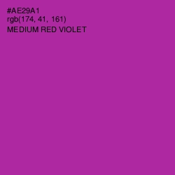 #AE29A1 - Medium Red Violet Color Image