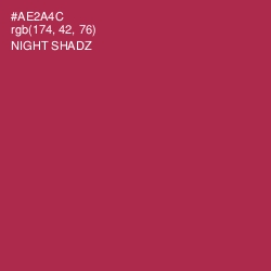 #AE2A4C - Night Shadz Color Image