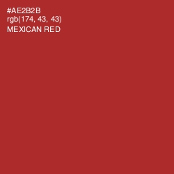 #AE2B2B - Mexican Red Color Image