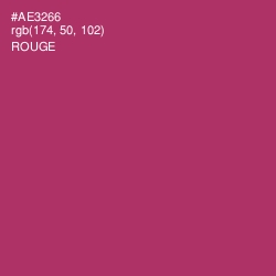 #AE3266 - Rouge Color Image