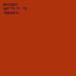 #AE330D - Tabasco Color Image