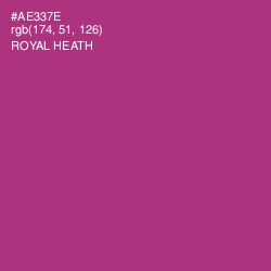 #AE337E - Royal Heath Color Image