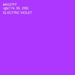 #AE37FF - Electric Violet Color Image