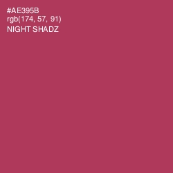 #AE395B - Night Shadz Color Image