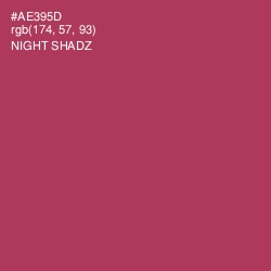 #AE395D - Night Shadz Color Image