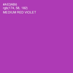 #AE3AB6 - Medium Red Violet Color Image