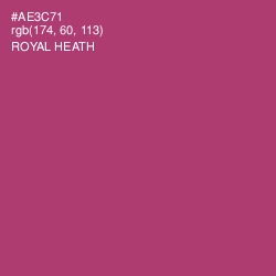 #AE3C71 - Royal Heath Color Image