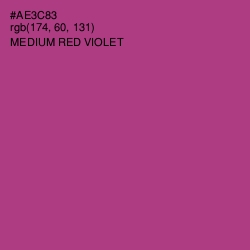 #AE3C83 - Medium Red Violet Color Image