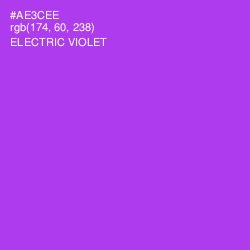 #AE3CEE - Electric Violet Color Image