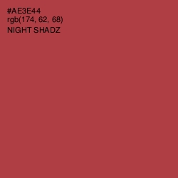 #AE3E44 - Night Shadz Color Image