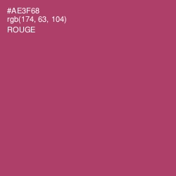 #AE3F68 - Rouge Color Image