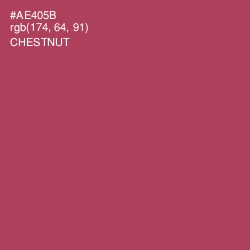 #AE405B - Chestnut Color Image