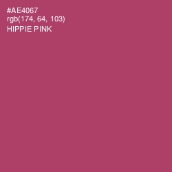 #AE4067 - Hippie Pink Color Image