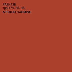 #AE412E - Medium Carmine Color Image