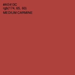 #AE413C - Medium Carmine Color Image