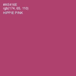 #AE416E - Hippie Pink Color Image