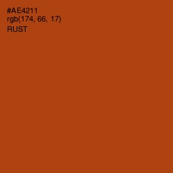 #AE4211 - Rust Color Image