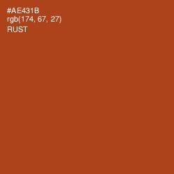 #AE431B - Rust Color Image