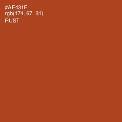 #AE431F - Rust Color Image