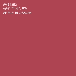 #AE4352 - Apple Blossom Color Image