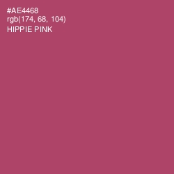 #AE4468 - Hippie Pink Color Image