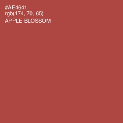 #AE4641 - Apple Blossom Color Image