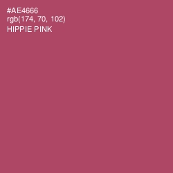 #AE4666 - Hippie Pink Color Image