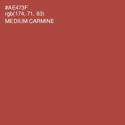 #AE473F - Medium Carmine Color Image