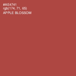 #AE4741 - Apple Blossom Color Image